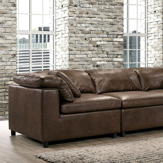  Furniture of America Tamera Stationary Leather Look Sofa CM6472-SF-SET IMAGE 1