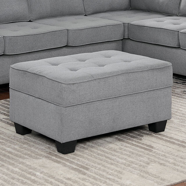  Furniture of America Linore Fabric Ottoman CM6493-OT IMAGE 1