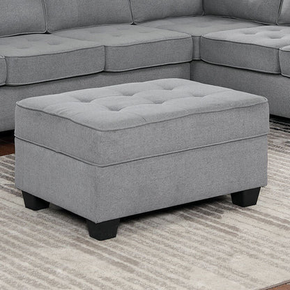  Furniture of America Linore Fabric Ottoman CM6493-OT IMAGE 1