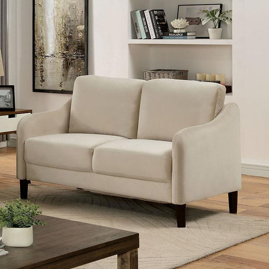  Furniture of America Kassel Stationary Fabric Loveseat CM6496BG-LV IMAGE 1