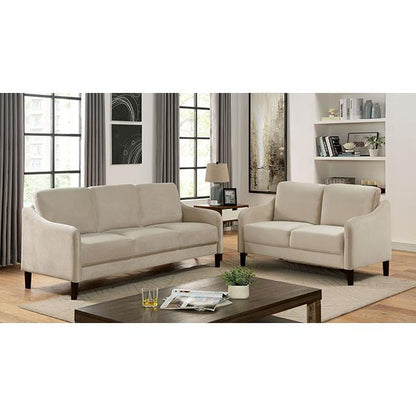  Furniture of America Kassel Stationary Fabric Loveseat CM6496BG-LV IMAGE 2