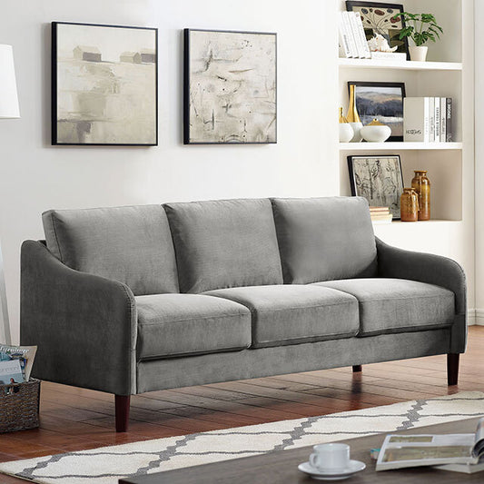 Furniture of America Kassel Stationary Fabric Sofa CM6496GY-SF IMAGE 1