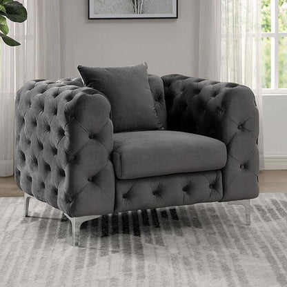  Furniture of America Sapphira CM6498DG-CH-PK Chair IMAGE 1
