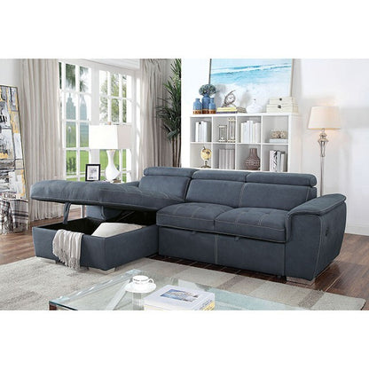  Furniture of America Patty Sectional CM6514BL-SECT IMAGE 3