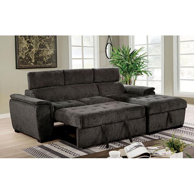  Furniture of America Patty Fabric Sectional CM6514DG-SECT IMAGE 3