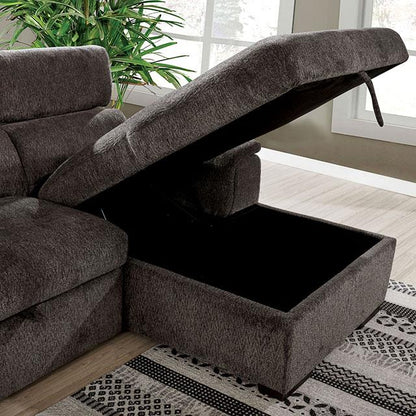  Furniture of America Patty Fabric Sectional CM6514DG-SECT IMAGE 4