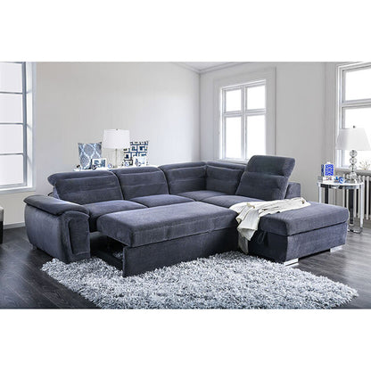  Furniture of America Felicity Fabric Sectional CM6521GY-SECT IMAGE 3
