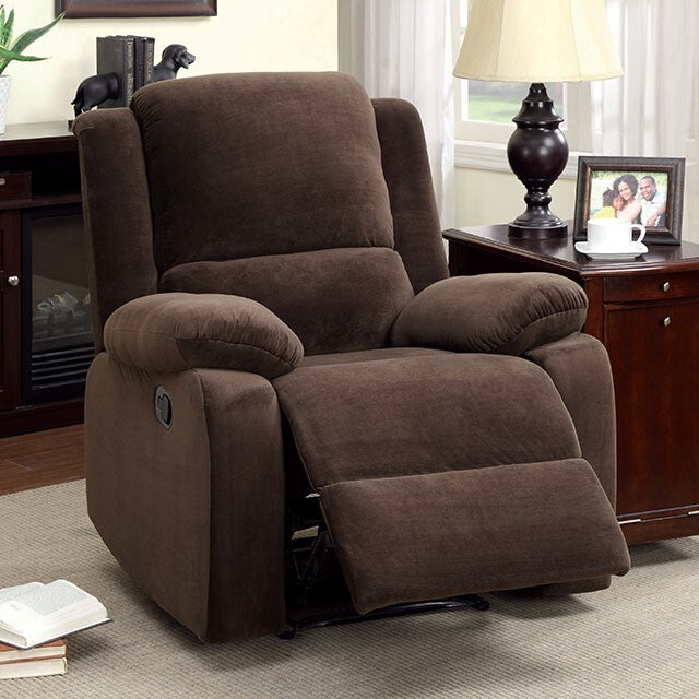 Furniture of America Haven Fabric Recliner CM6554-C IMAGE 1