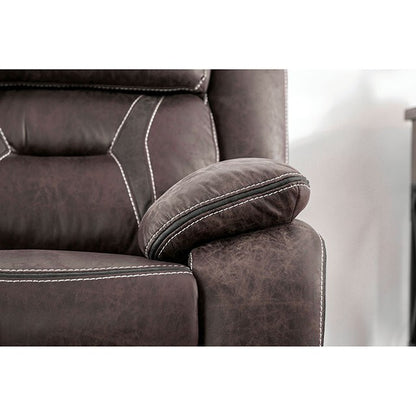  Furniture of America Flint Reclining Leather Look Loveseat CM6565-LV IMAGE 10