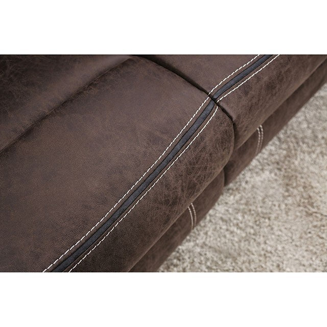  Furniture of America Flint Reclining Leather Look Loveseat CM6565-LV IMAGE 8