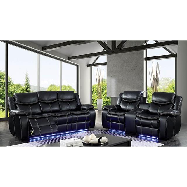  Furniture of America Sirius Power Reclining Leather Look Sofa CM6567-SF IMAGE 1