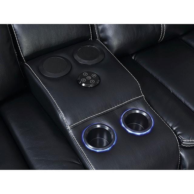  Furniture of America Sirius Power Reclining Leather Look Sofa CM6567-SF IMAGE 2