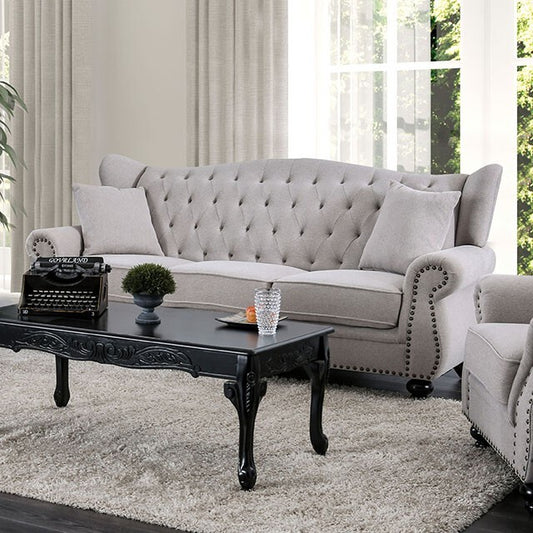  Furniture of America Ewloe Stationary Fabric Sofa CM6572GY-SF IMAGE 1