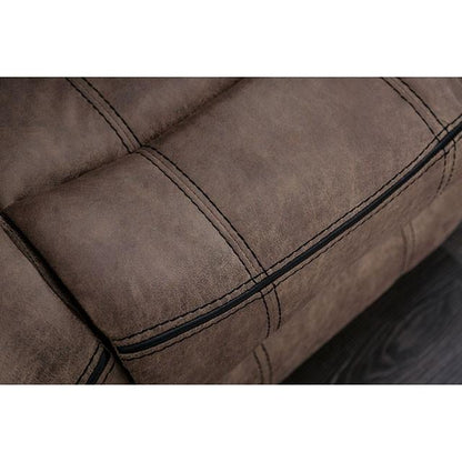  Furniture of America Celia Reclining Leather Look Loveseat with Console CM6583-LV IMAGE 3