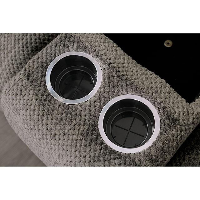  Furniture of America Irene Reclining Fabric Sectional CM6585GY-SECT IMAGE 1