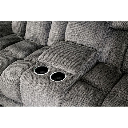  Furniture of America Irene Reclining Fabric Sectional CM6585GY-SECT IMAGE 9