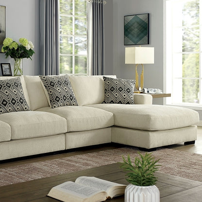  Furniture of America Kaylee Fabric Sectional CM6587BG-SECT-LL-R IMAGE 1