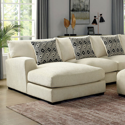  Furniture of America Kaylee Fabric Sectional CM6587BG-SECT IMAGE 1