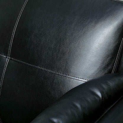  Furniture of America Pierre Stationary Leather Look Chair CM6717BK-CH-PK IMAGE 3