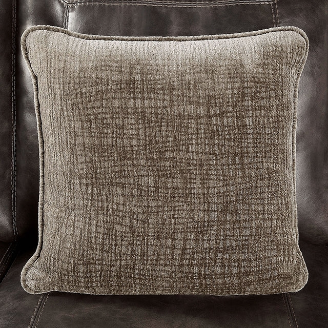  Furniture of America Bemus Stationary Leather Look Sofa CM6731DB-SF IMAGE 3