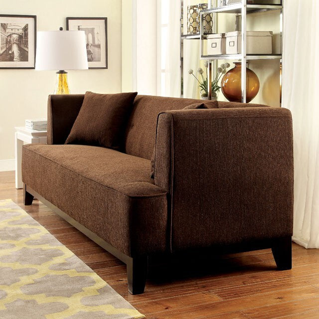  Furniture of America Sofia Stationary Fabric Loveseat CM6761BR-LV-PK IMAGE 3