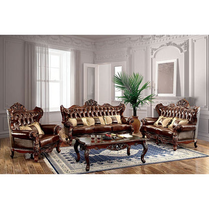  Furniture of America Jericho Stationary Leather Match Chair CM6786-CH-PK IMAGE 2