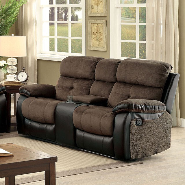  Furniture of America Hadley Reclining Loveseat CM6870-LV IMAGE 1