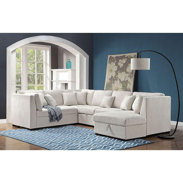  Furniture of America Tryna Fabric Sectional CM6946BG-SECT IMAGE 2