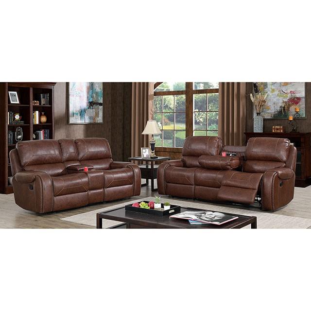 Furniture of America Walter CM6950BR-LV Love Seat IMAGE 2
