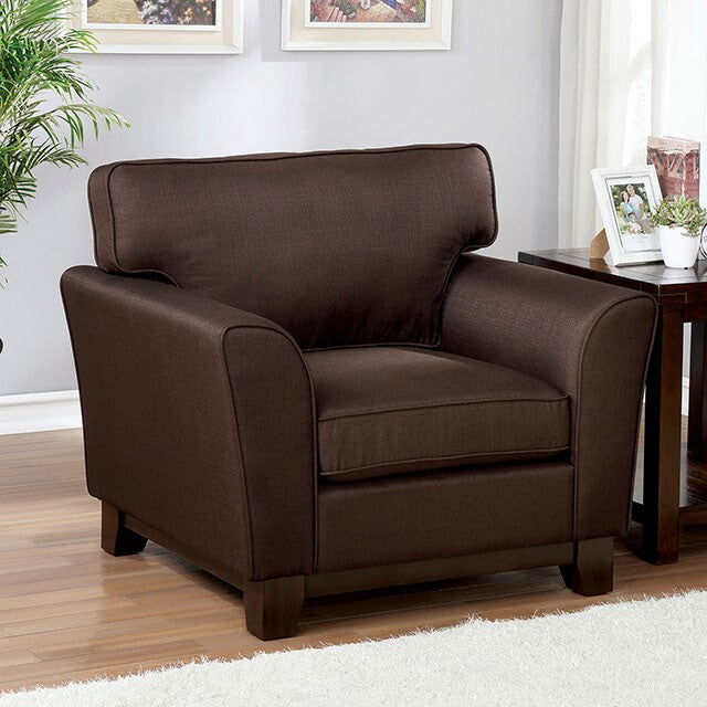  Furniture of America Caldicot Stationary Fabric Chair CM6954BR-CH IMAGE 1