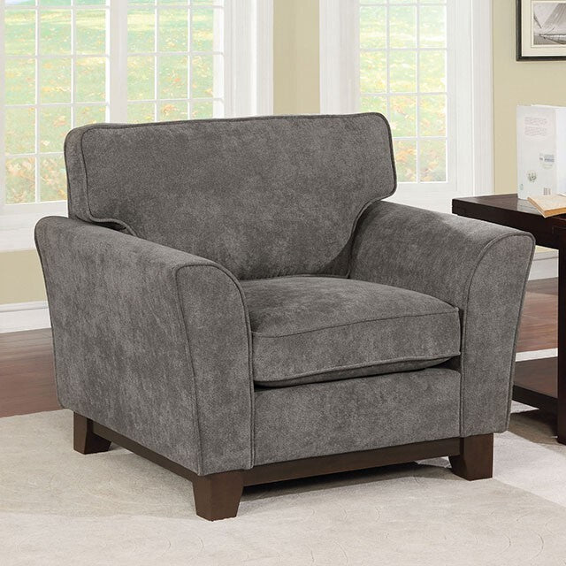  Furniture of America Caldicot Stationary Fabric Chair CM6954GY-CH IMAGE 1