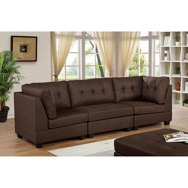  Furniture of America Pencoed Stationary Fabric Sofa CM6957BR-SF-PK IMAGE 1