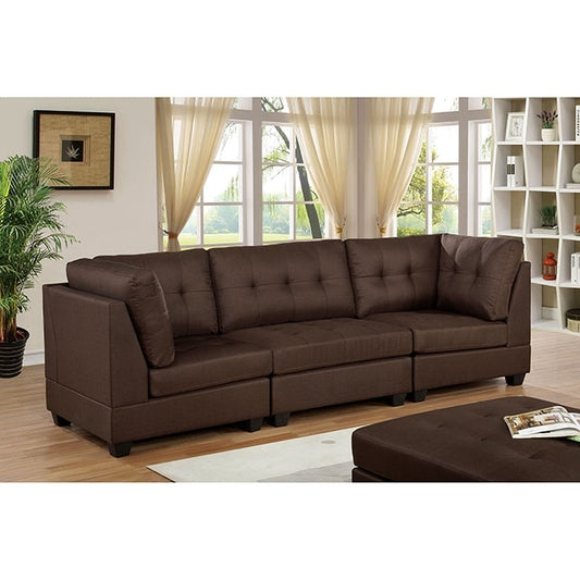  Furniture of America Pencoed Stationary Fabric Sofa CM6957BR-SF-PK IMAGE 1