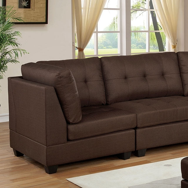  Furniture of America Pencoed Stationary Fabric Sofa CM6957BR-SF-PK IMAGE 2