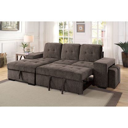  Furniture of America Jamiya Fabric Sectional CM6959GY-SECT IMAGE 2