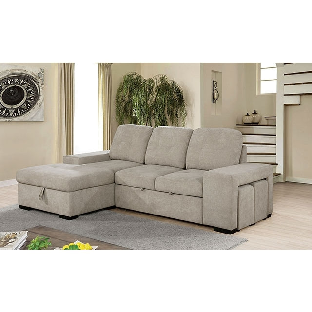  Furniture of America Jamiya Fabric Sectional CM6959LG-SECT IMAGE 1