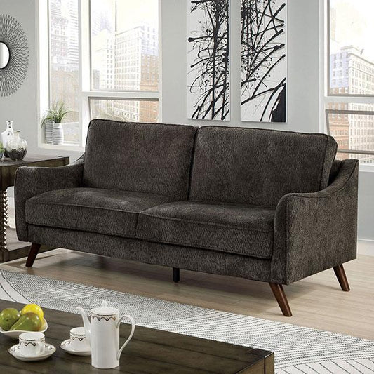  Furniture of America Maxime Stationary Fabric Sofa CM6971DG-SF IMAGE 1