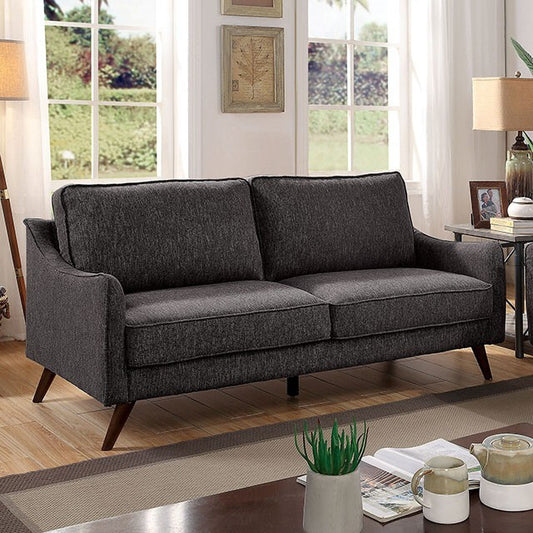  Furniture of America Maxime Stationary Fabric Sofa CM6971GY-SF IMAGE 1
