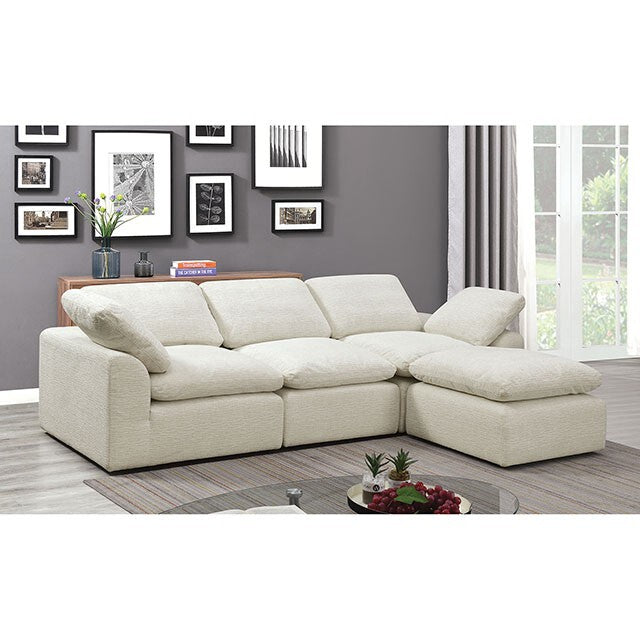  Furniture of America Joel Fabric Sectional CM6974BG-4SEAT IMAGE 2