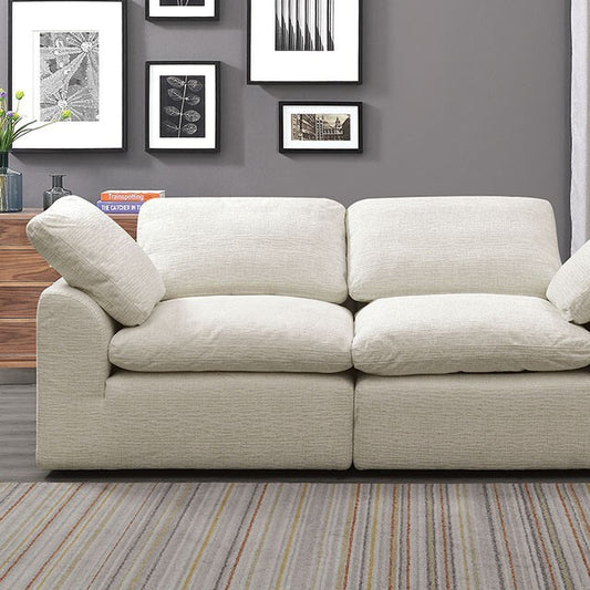  Furniture of America Joel Stationary Fabric Loveseat CM6974BG-LV IMAGE 1