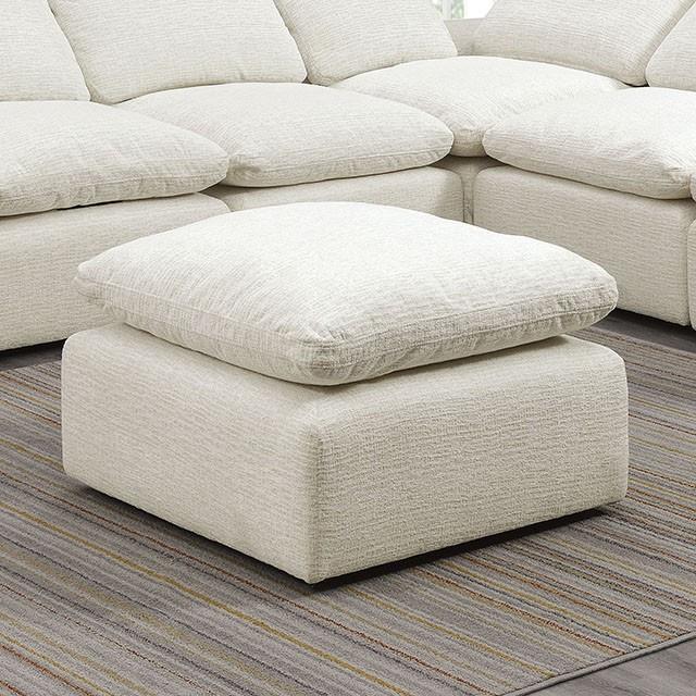  Furniture of America Joel Fabric Ottoman CM6974BG-OT IMAGE 1