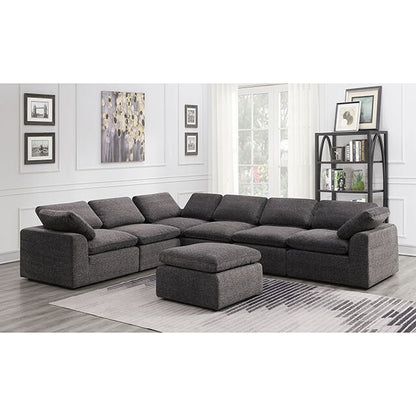  Furniture of America Joel Fabric Sectional CM6974GY-6SEAT IMAGE 2