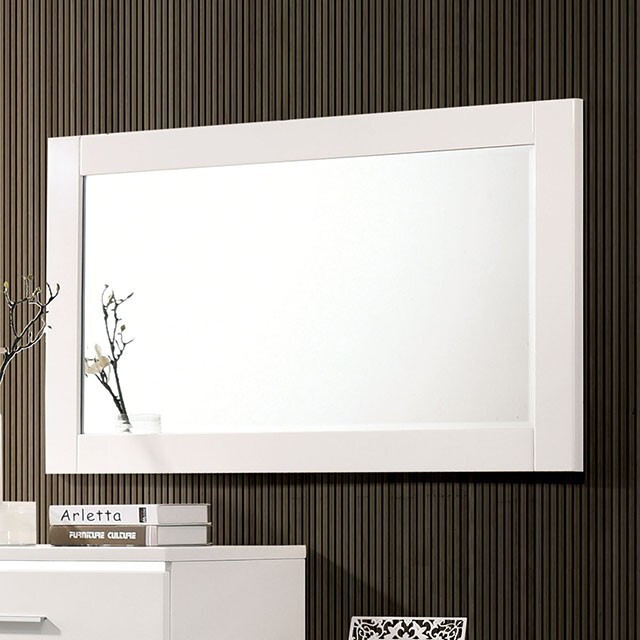  Furniture of America Carlie Dresser Mirror CM7049WH-MS IMAGE 1