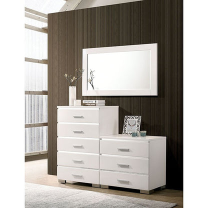  Furniture of America Carlie Dresser Mirror CM7049WH-MS IMAGE 3
