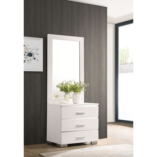  Furniture of America Carlie Dresser Mirror CM7049WH-MS IMAGE 4