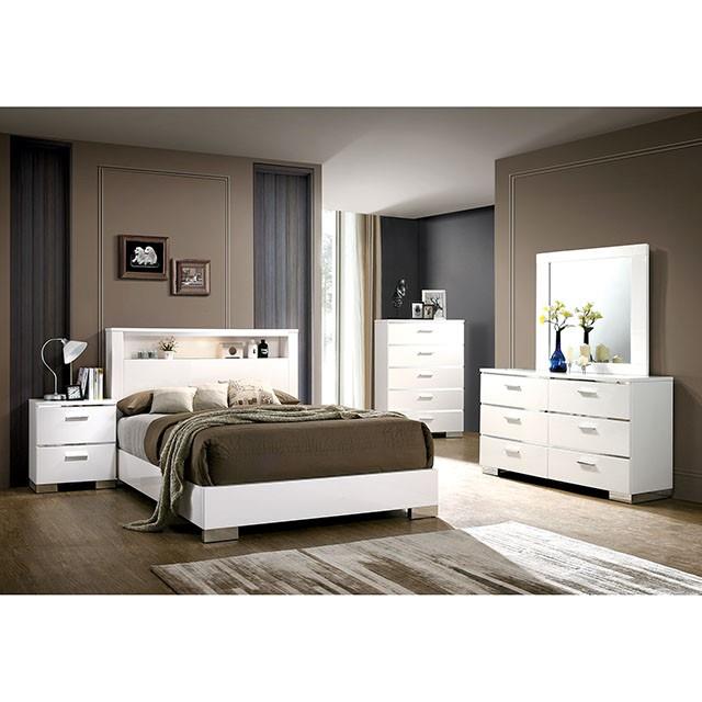 Furniture of America Carlie CM7049WH-Q-BED Queen Bed IMAGE 1