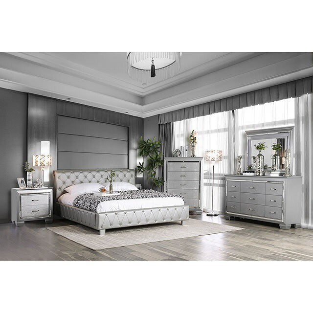  Furniture of America Juilliard Queen Bed CM7056SV-Q-BED-VN IMAGE 2