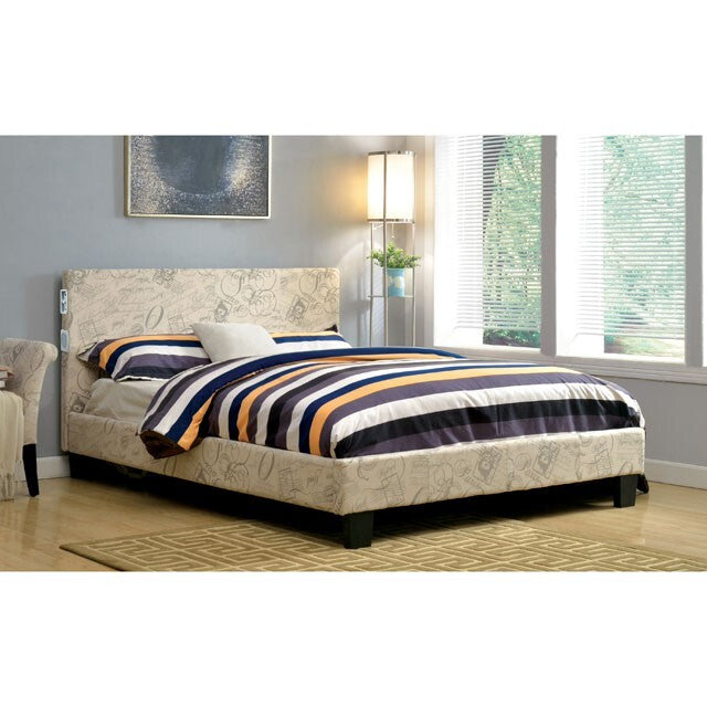  Furniture of America Evans King Bed CM7099WT-EK-BED IMAGE 1