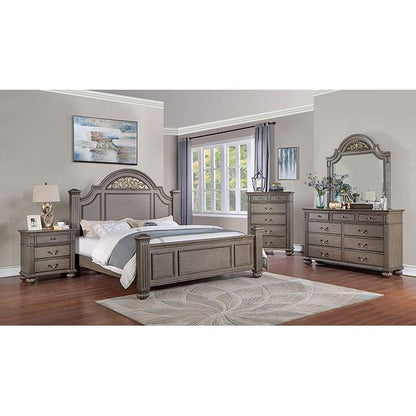 Furniture of America Syracuse CM7129GY-CK-BED Cal.King Bed IMAGE 2