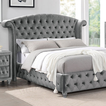  Furniture of America Zohar King Bed CM7130GY-EK-BED IMAGE 1